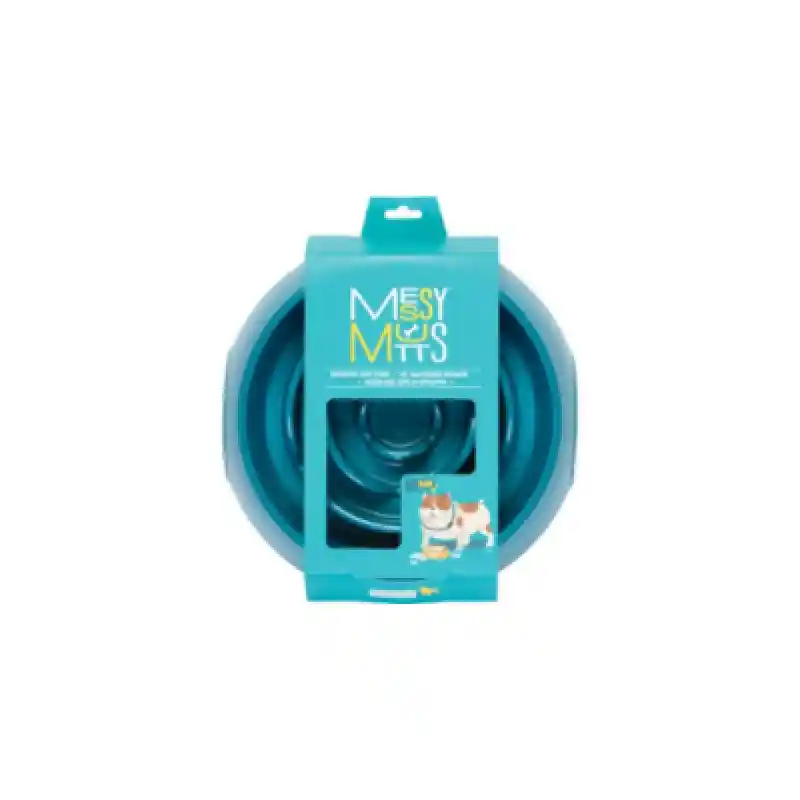 Messy Mutts Slow Feeder 1.75 Cup Blue