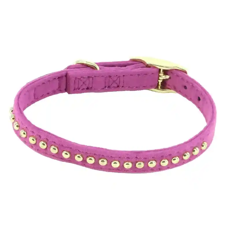 B'dazzled Velvet Orchid Dog Collar - Sml