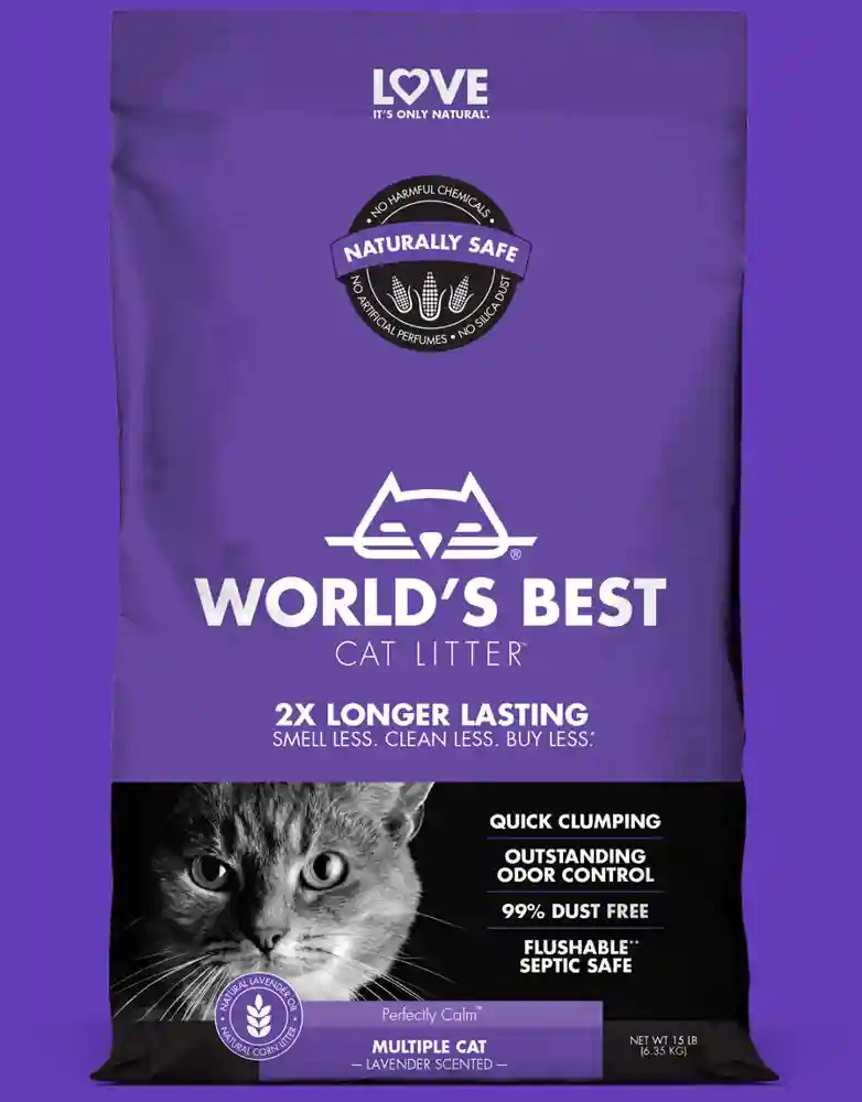 World's Best Litter Clumping Lavender 15#