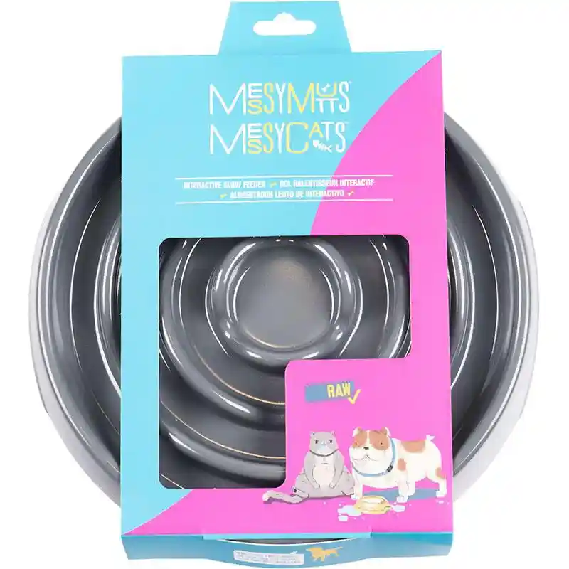 Messy Mutts Slow Feeder 1.75 Cup Grey