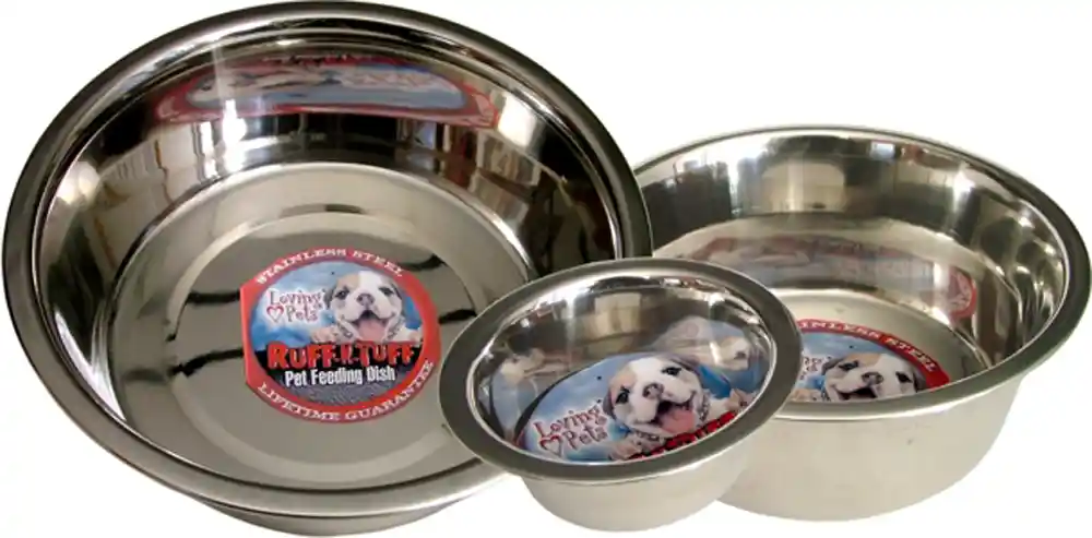 Ruff N Tuff Traditional Stainless Steel Dish 3qt