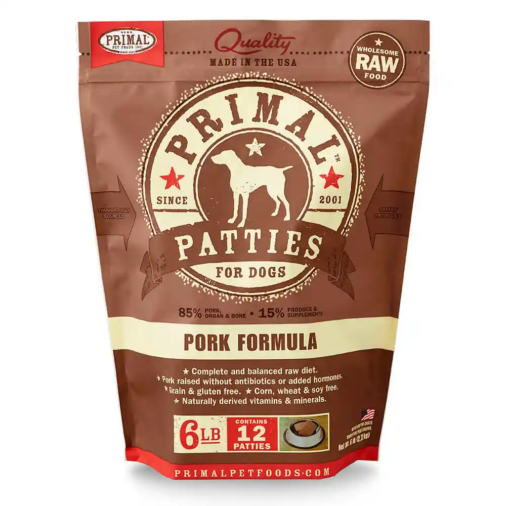 Canine Pork Patty 6lb Primal