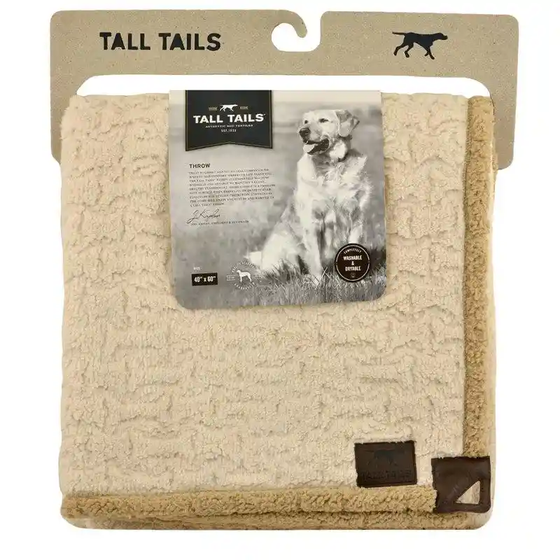 BLANKET EMBOSSED BONE CREAM 30X40
