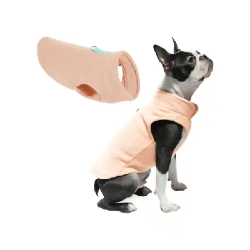Gooby Fleece Vest Peach Lg