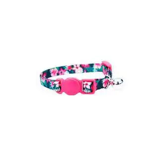 Adjustable Breakaway Kitten Collar - Hunter Tropic