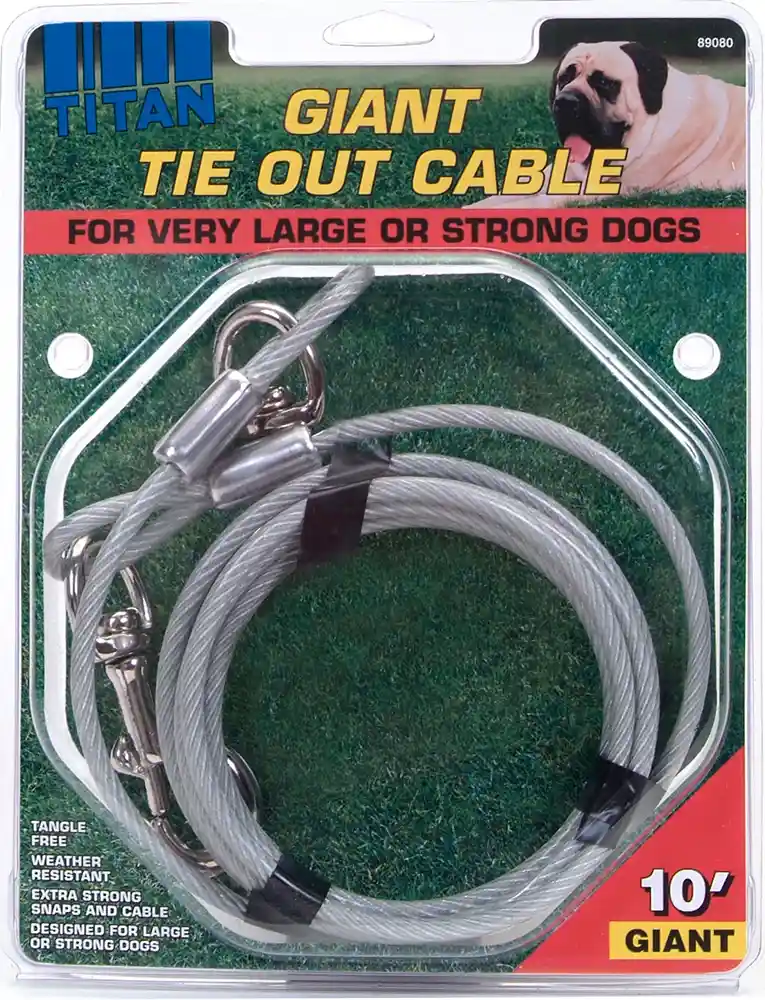 Giant Cable Tieout W/Nckl Bull