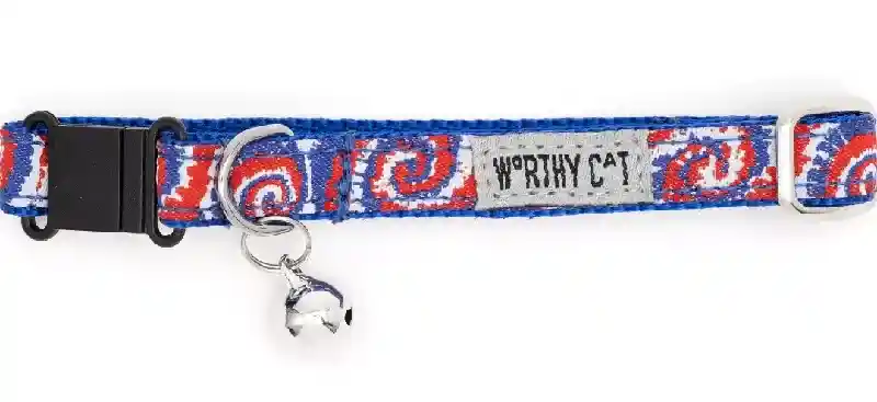 KALEIDOSCOPE CAT COLLAR RWB
