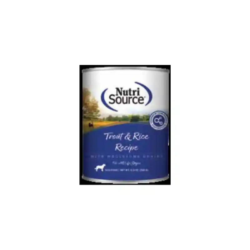 Nutrisource Dog Trout Rice Can 12.3oz