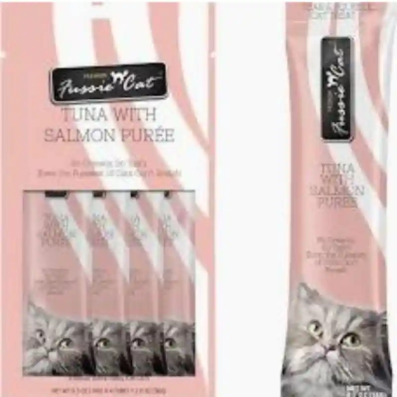 Fussie Cat Fussie Puree Tuna Salmon Goat Milk by Pets Global Inc