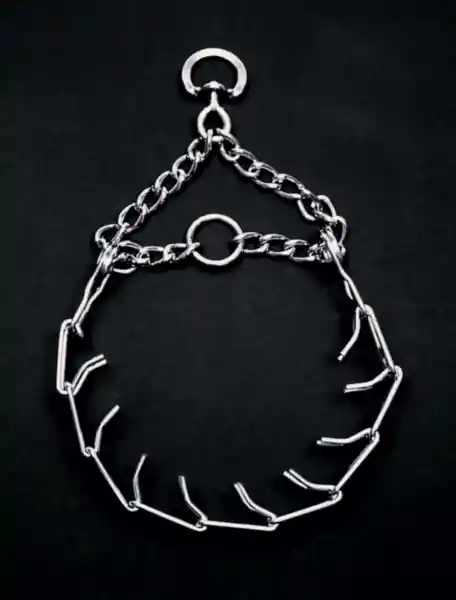 Dog Prong Training Collar - Chrome 3.3 Mm X 20"