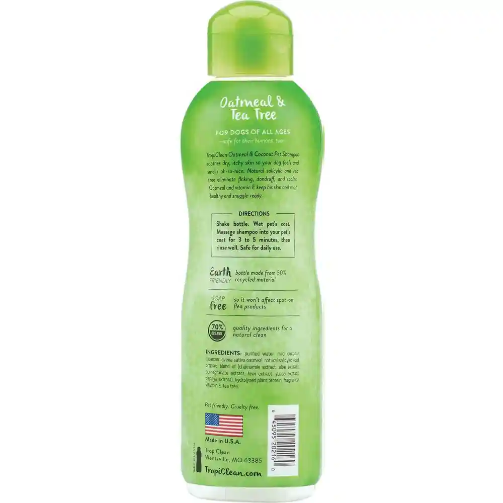Tropiclean Oatmea Tea Tree Shampoo 20oz