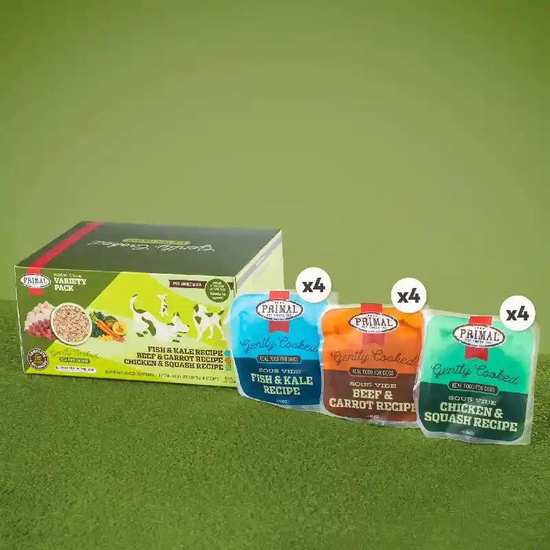 Primal Dog Gently Cooked Variety Pack 3lb