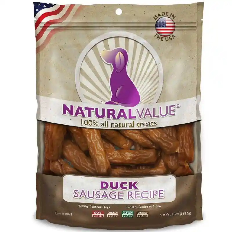 Loving Pets Duck Sausages Soft Chew 13-Oz by Loving Pets