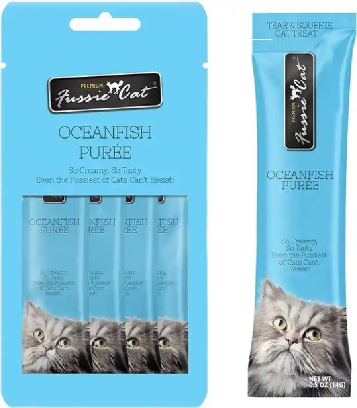 Fussie Cat Ocean Fish Puree 4/.5oz