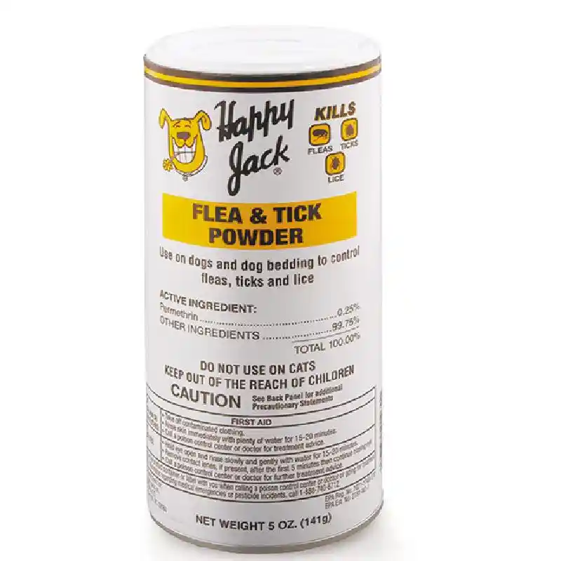 Happy Jack Flea-Tick Powder 5-Oz by Happy Jack