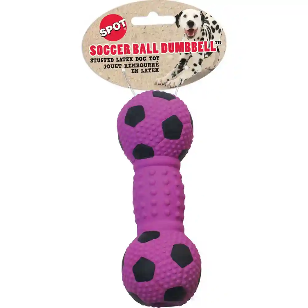 STUFFED SOCCERBALL DUMBBELL LATEX