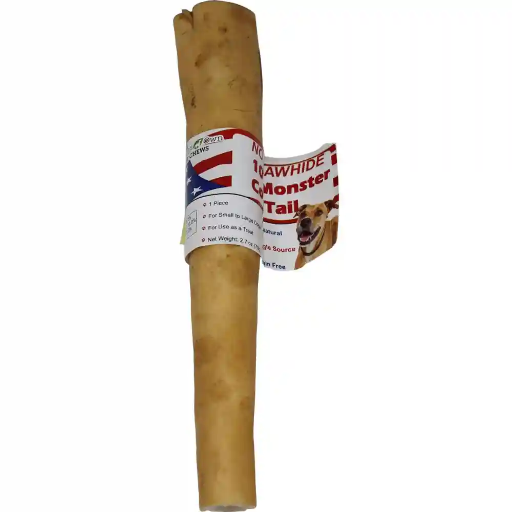 Not Rawhide Monster Cow Tail - 10"