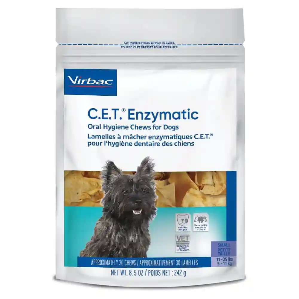 Virbac C.e.t. Enzymatic Oral Hygiene Chews For Small Dogs 8.5-oz