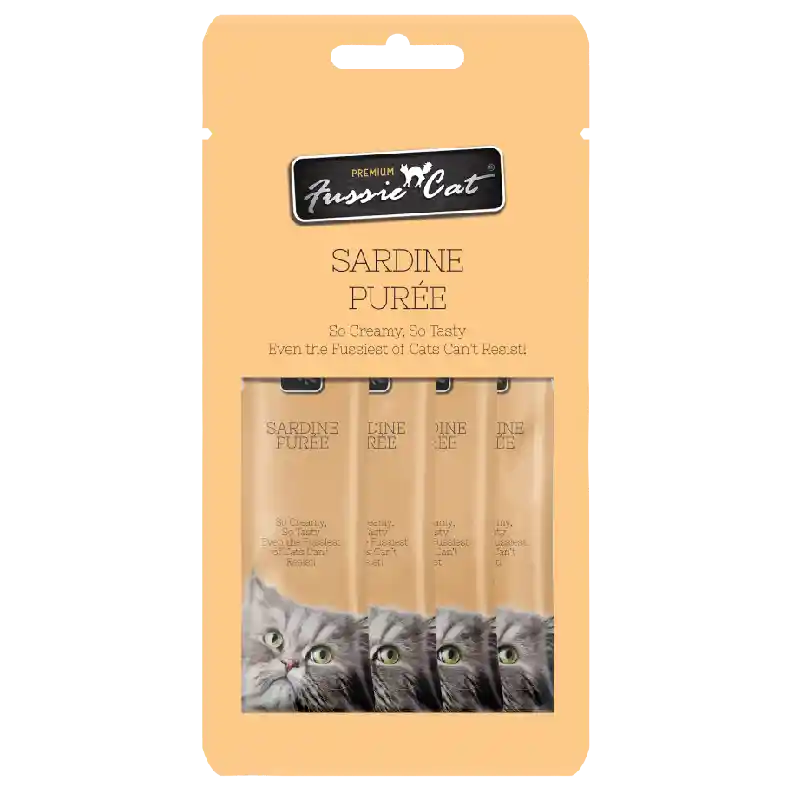 Fussie Cat Sardine Puree 4/.5oz
