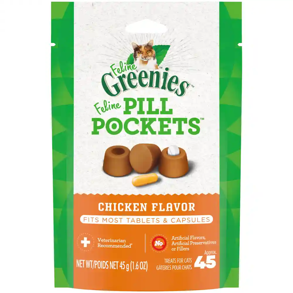 Feline Pill Pockets Ckn 1.6-Oz