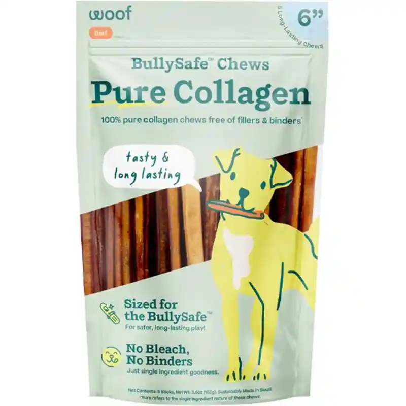 Woof D Bullysafe Chw 6" 5pk