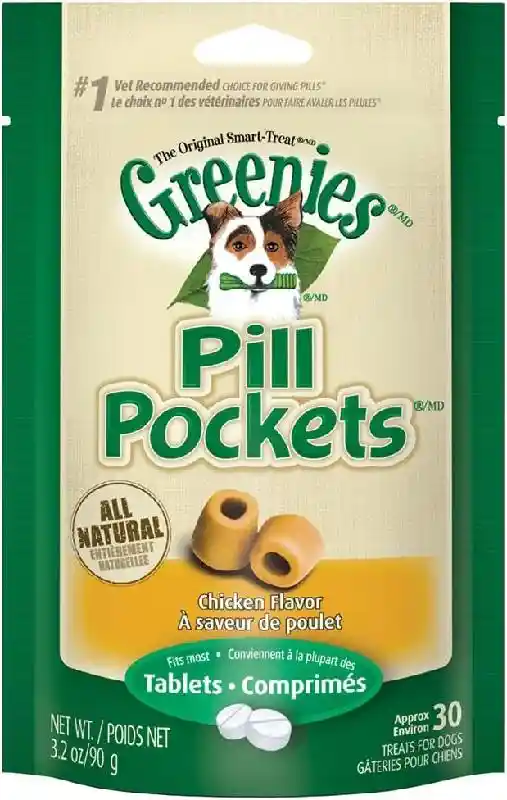 Pill Pockets Chicken Tabs 3.2-Oz