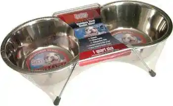 Loving Pets Stainless Steel Double Diner Pint