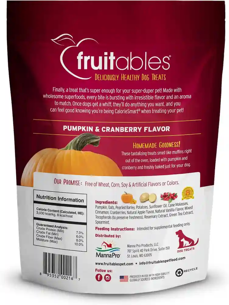 Fruitables Pumpkin & Cranberry Treats 7oz