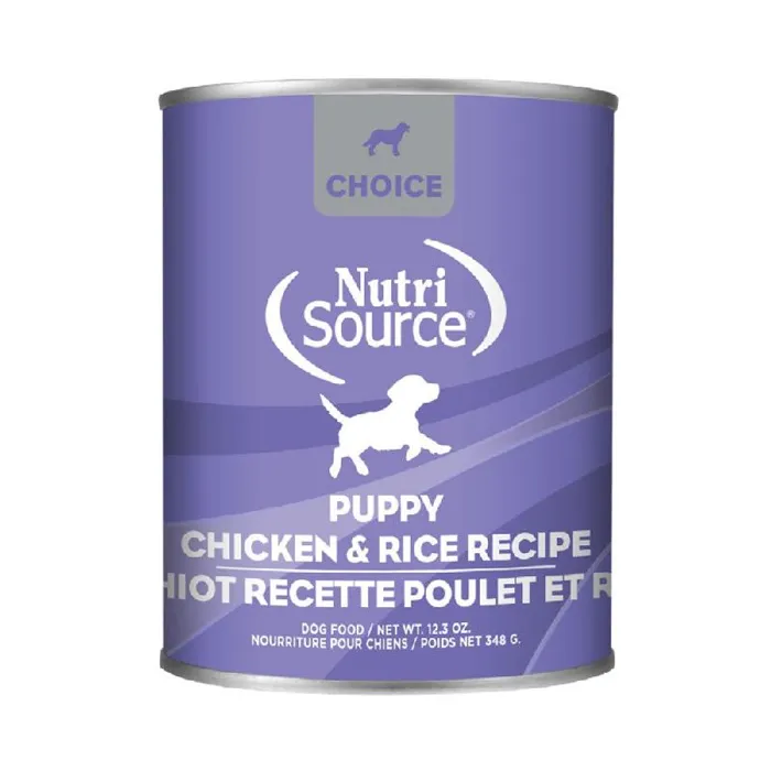 Nutrisource Dog Can Choice Puppy Chkn & Rice 12/12