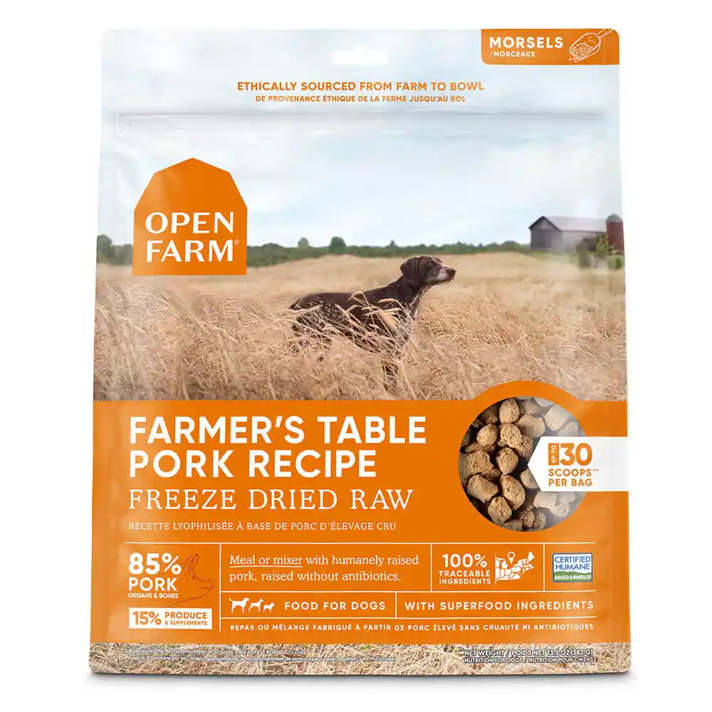 Farmers Table Pork Recipe Fd Raw Dog Food 13.5-oz