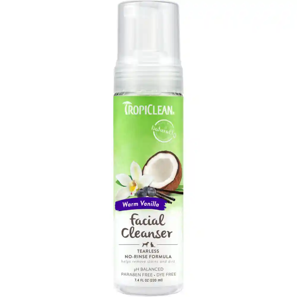 TropiClean Waterless Facial Cleanser, 7.4oz