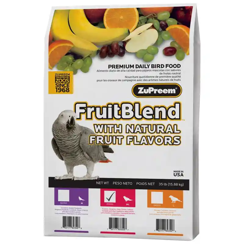 Zupreem FruitBlend Sm Parrot 35lb