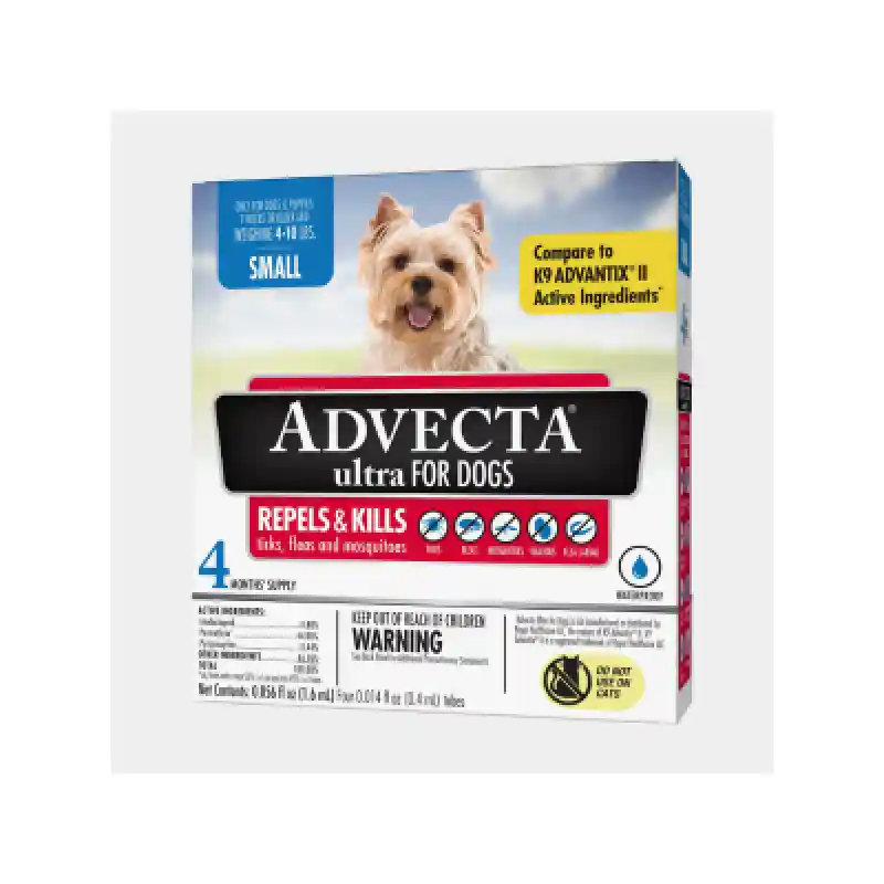 ADVECTA ULTRA SMALL DOG 4-10LB 4PK