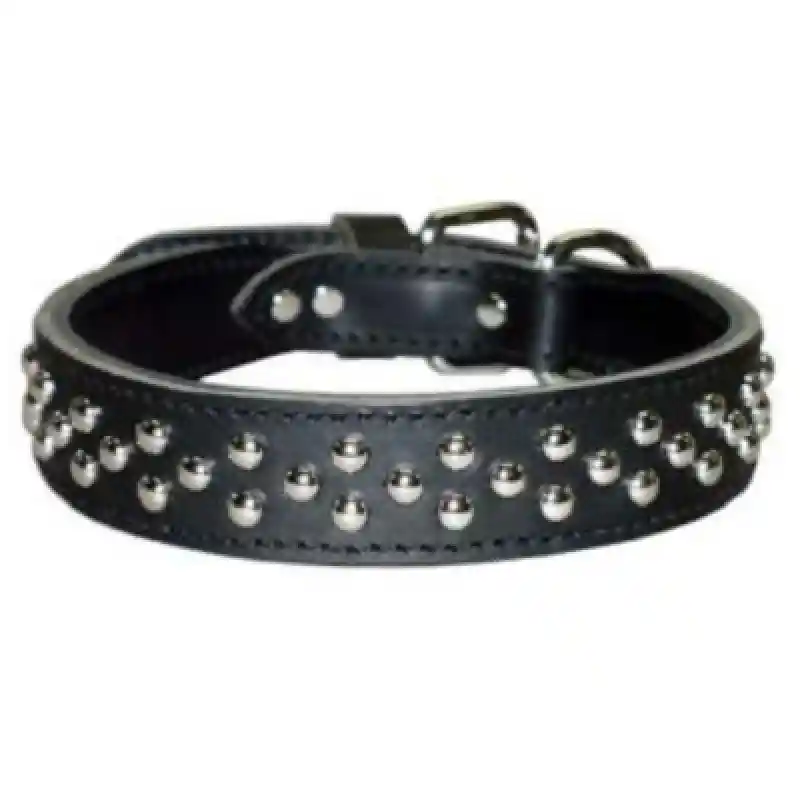 Omni Pet 1.25" DF LAT TPR DM STD COLLAR BLK 21 by Leather Brothers