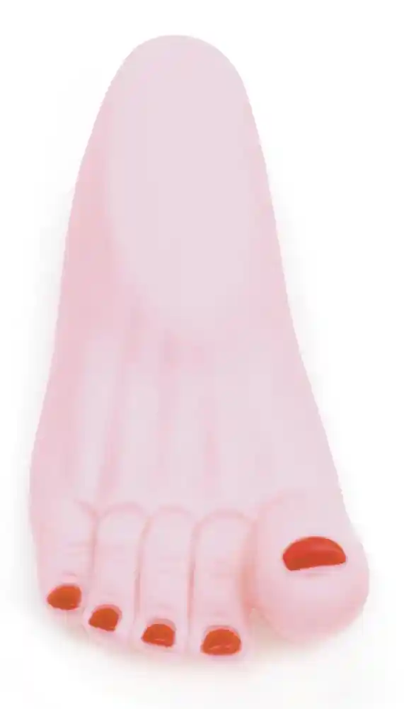 Vinyl Funny Foot Dog Toy, No Color, 7"