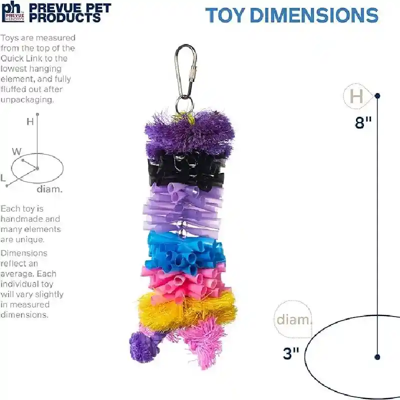 Straw Stacker bird toy