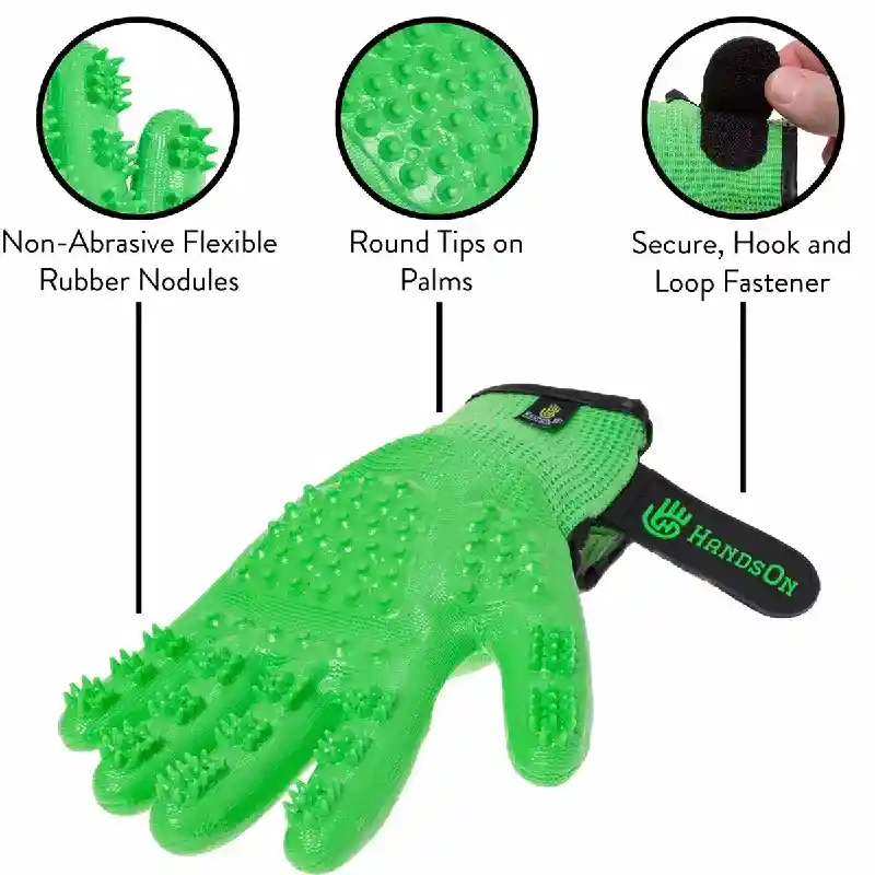 Bathing/Grooming Gloves Black Medium