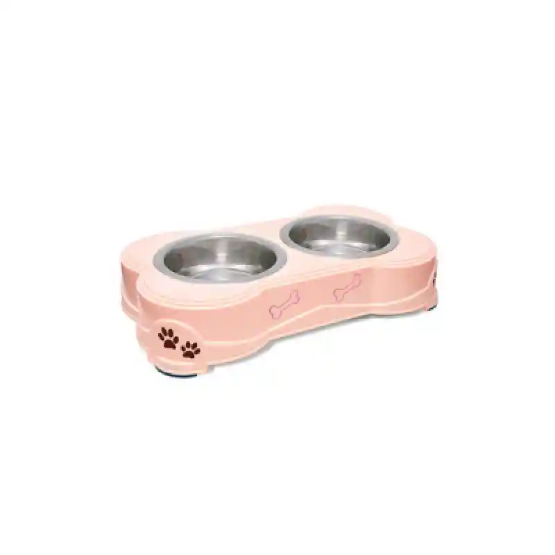 Dolce Flex 2 Bowl Feeder Pink