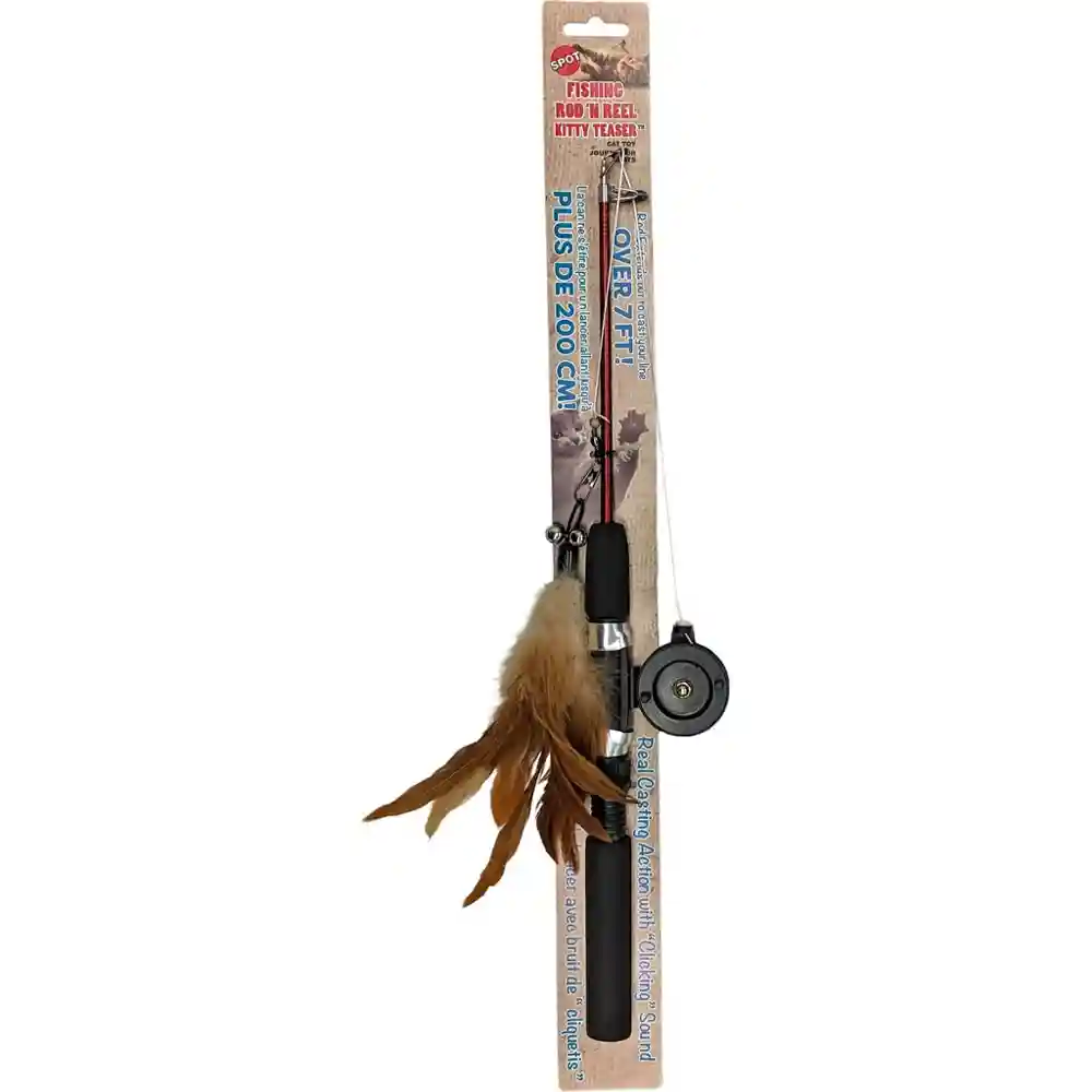 Spot Fishing Rod N Reel Kitty Teaser