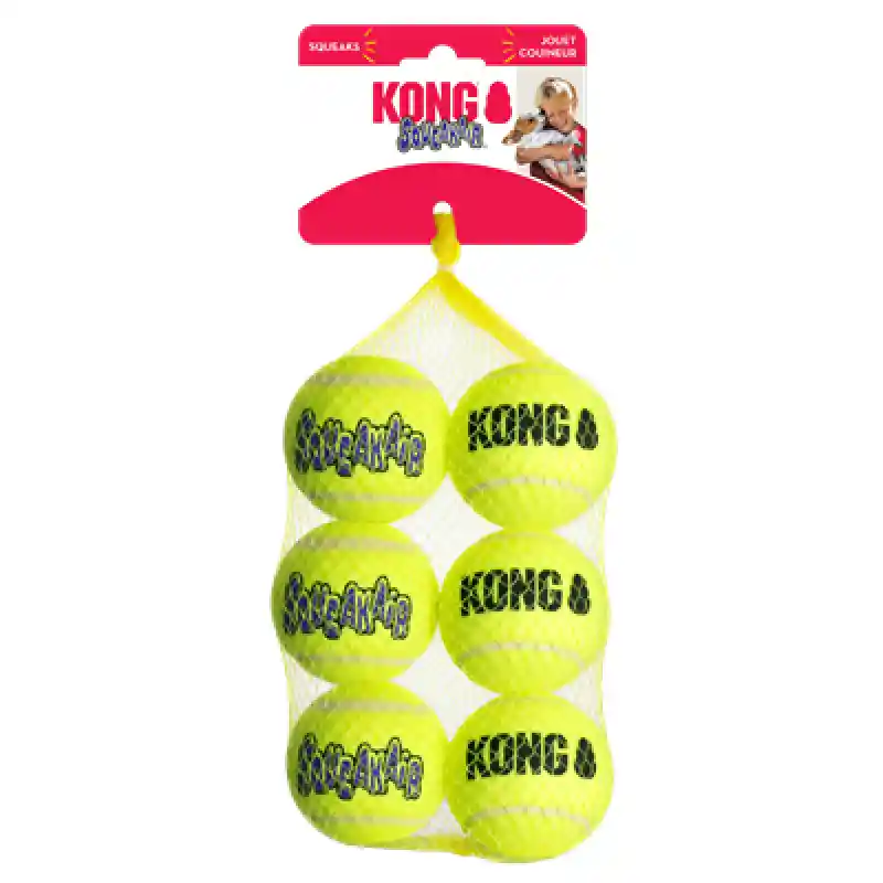 Kong Air Squeaker Balls 6-pack Med