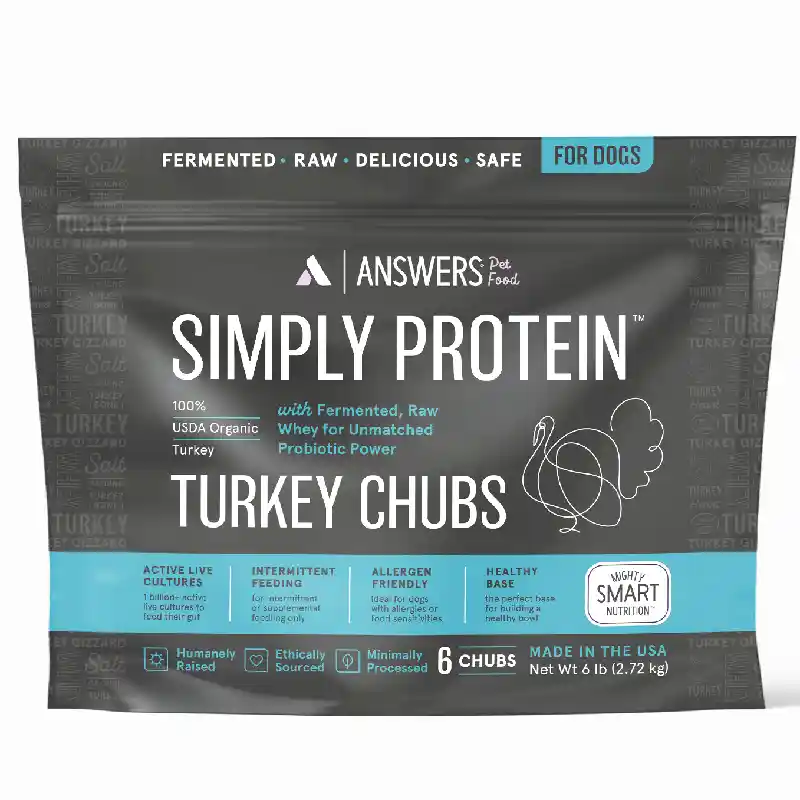ANSWERS Answers Simply Protein Turkey Chub 6lb by ANSWERS