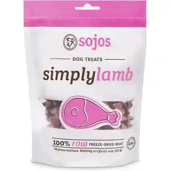 SOJOS Simply Lamb Dog Treats 4 Oz