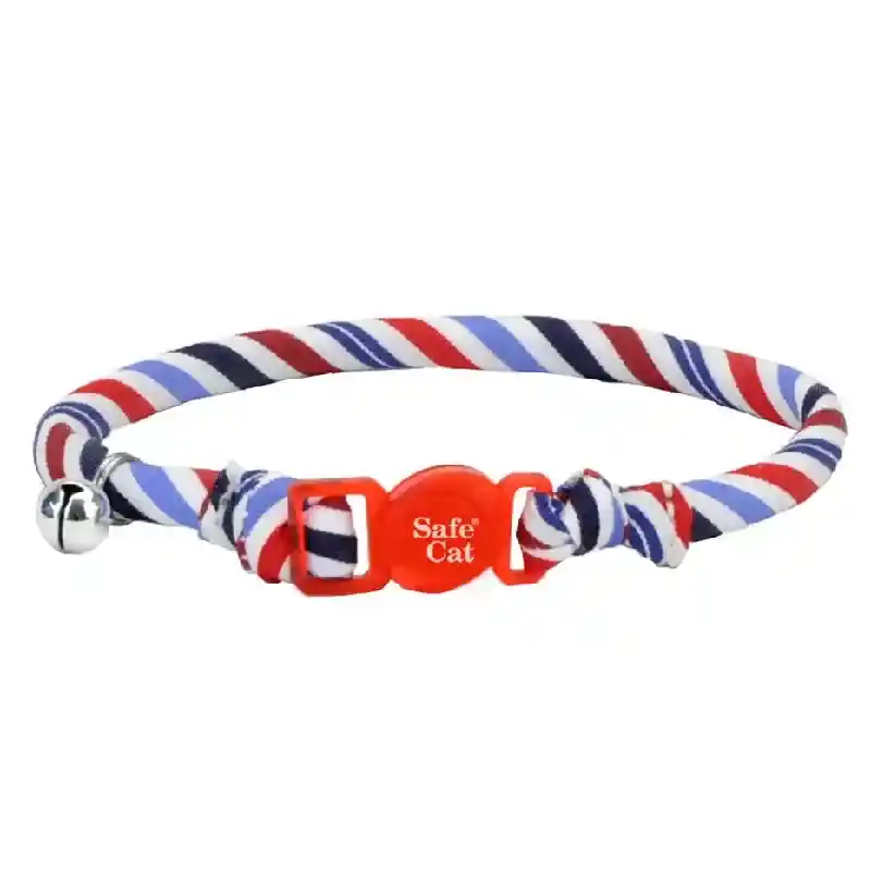 Round Fashion Collar, Stripes, 3/8" X 8"-12"