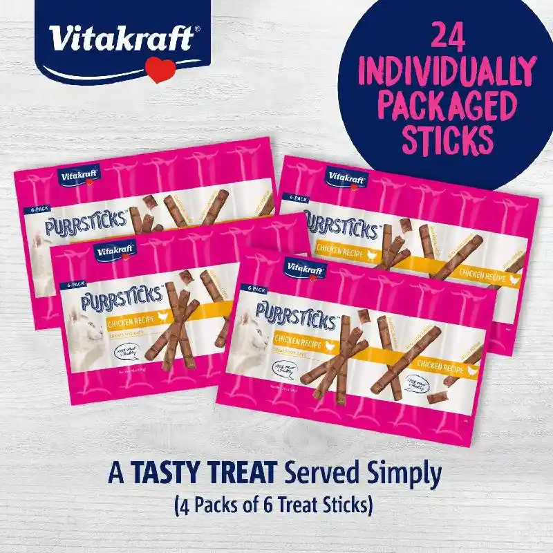 Vitak Cat Purrsticks 6pk Ckn
