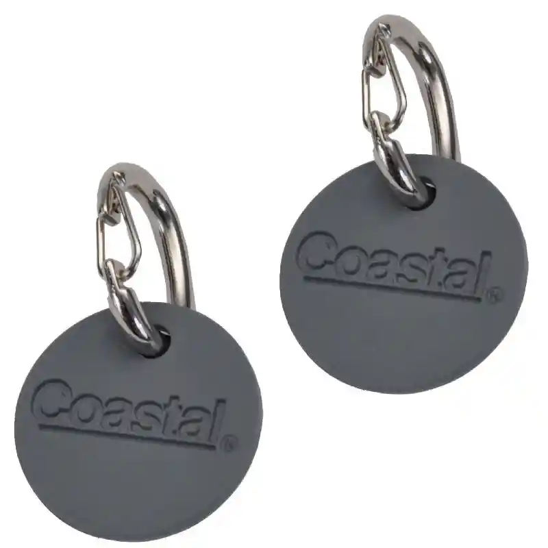 Dog Id Clip With Silencer - Nickle 2 Pk