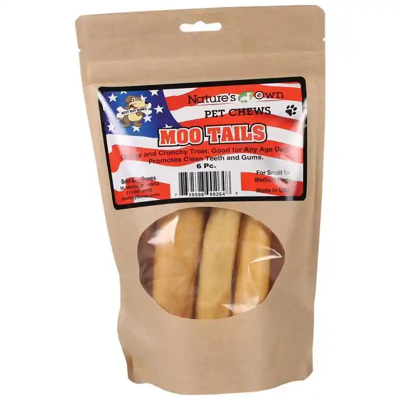 Not Rawhide Beef Moo Tails 6ct
