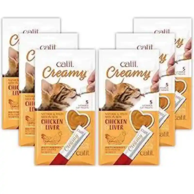 CatIt Catit Creamy Treat Chck/Lvr 5 Pk by Rolf C. Hagen, Inc