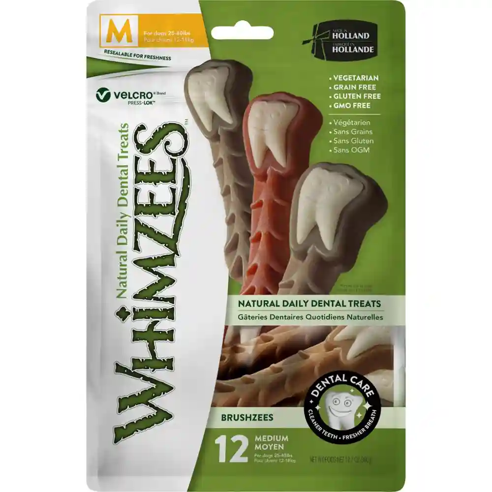 Whimzees Toothbrush Med 12ct