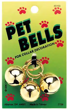 3 Pk Bells Red Silver Blue