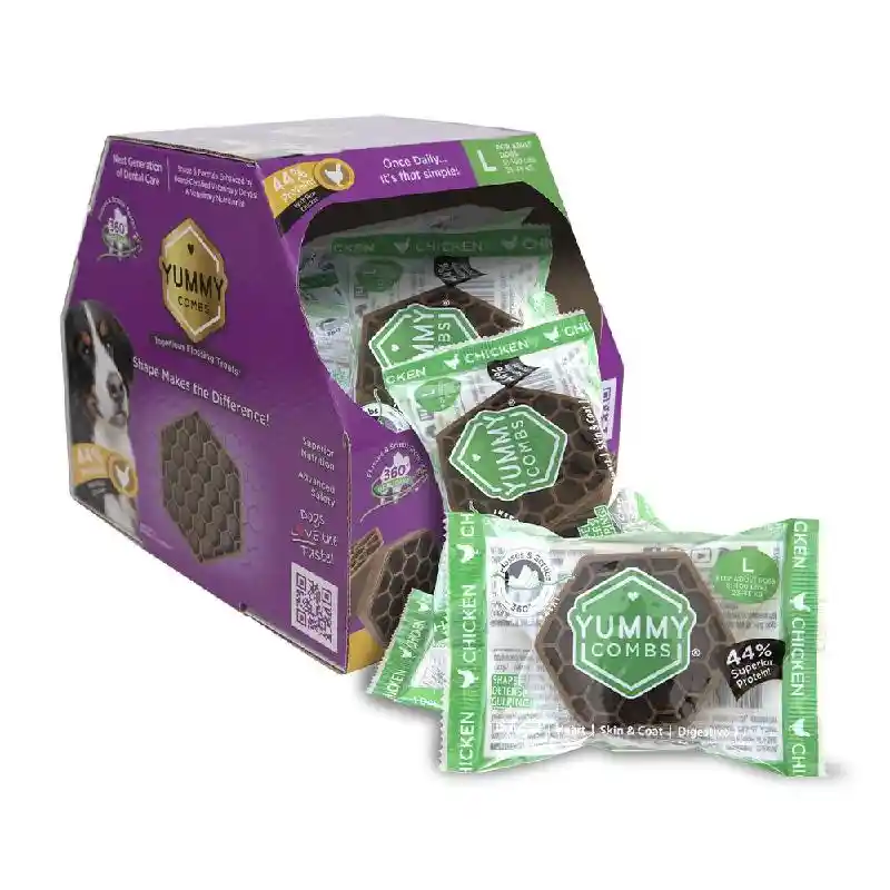 Yummy Combs Lg Hexi 12ct